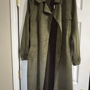 Tahari Olive Women's Trench Coat